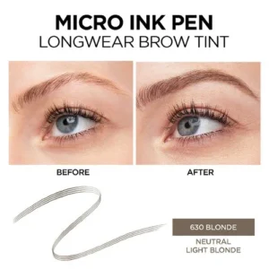 L’Oreal Paris Micro Ink Pen by Brow Stylist, Longwear Brow Tint, Hair-Like Effect